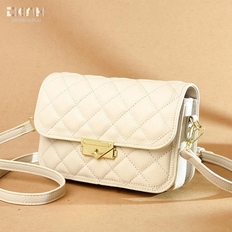 New Design Sense Gentle Bag Versatile Fashion Leather Messenger Small Square Bag Women's Bag
