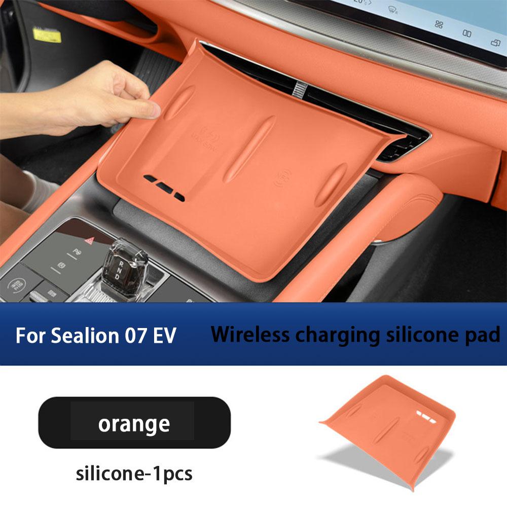 For BYD Sea Lion 07 EV Wireless Charging Panel Silicone Pad Cup pad Dustproof And Waterproof Interior Modification Supplies