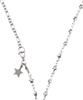 High School Disco Glitter Heart Chain Necklace