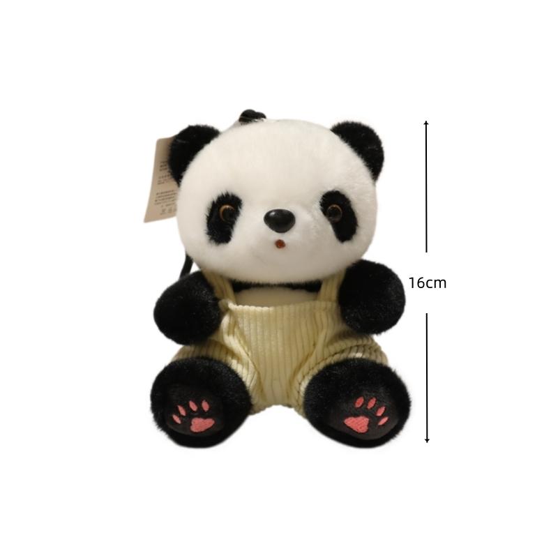 Cartoon Panda Plush Keychain Stuffed Animal Plush Pendant Cute Anime Toy for Fans Xmas Gift Soft Pandas Fans Xmas Gifts Anime