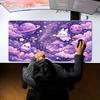 Aesthetic Starry Sky Cat Bunny Desk Mat XXL Large Mouse Pad Non-Slip Rubber Keyboard Mat for Home Office Desktop Decor Gaming