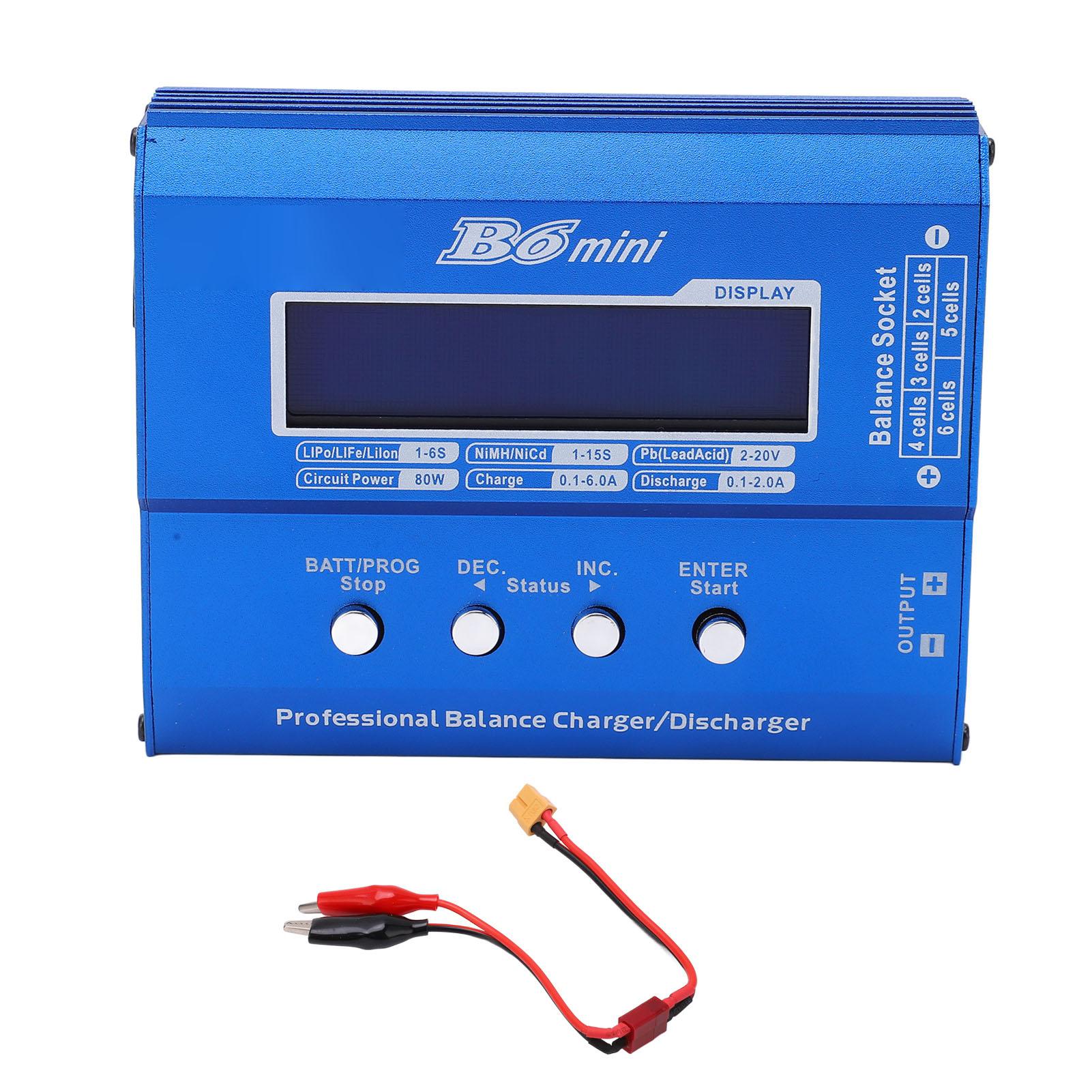 

Розумний зарядний пристрій для літієвої батареї Lipo Battery Balance Charger Discharger 80W 6A DC 1118В