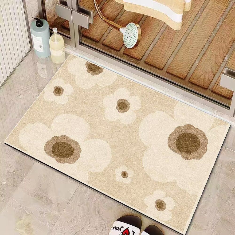 Absorbent floor mat Quick-drying bathroom Bathroom Household entrance Premium non-slip foot mat Toilet diatom mud cushion