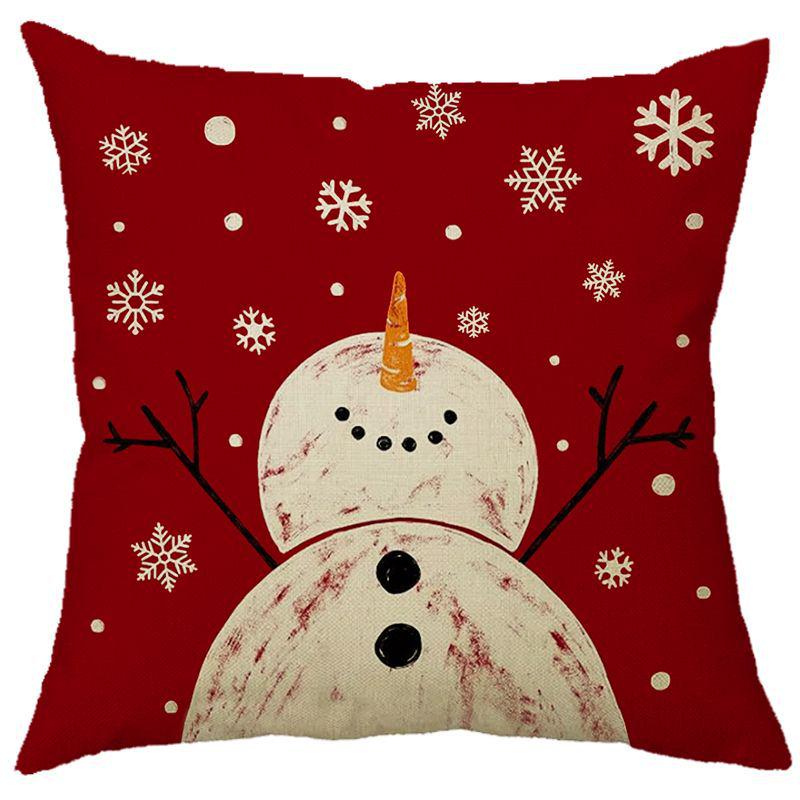 

Наволочка з різдвяним лляним принтом для дому, дивана, автомобіля та офісу Contact customer service for other styles or sizes