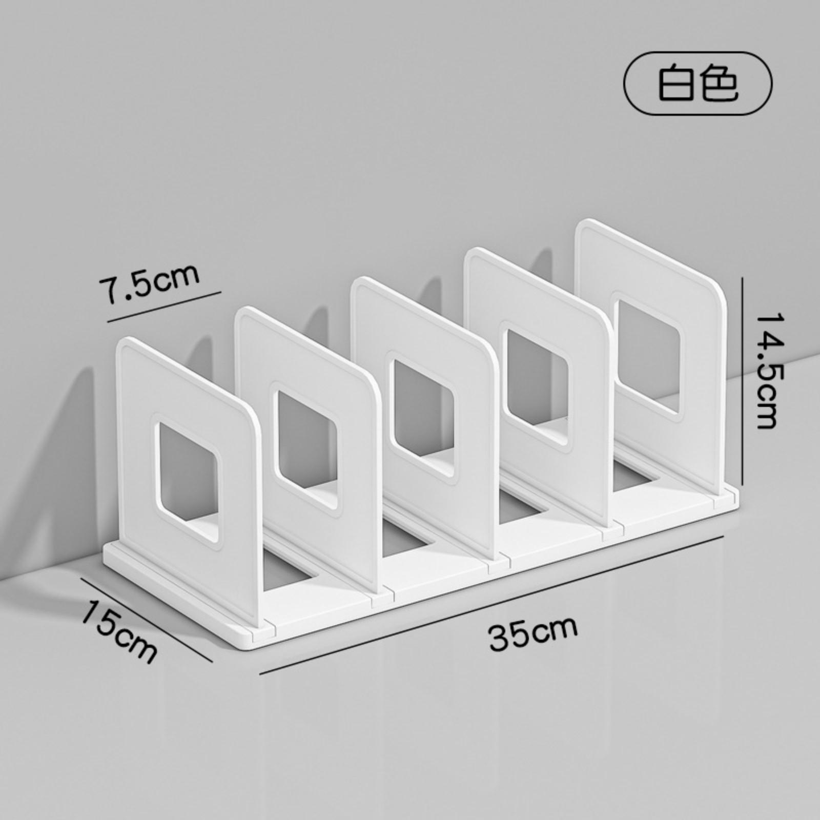 

Складная подставка для книг Настольная книжная полка Разделитель для книг Баффель One Size белый