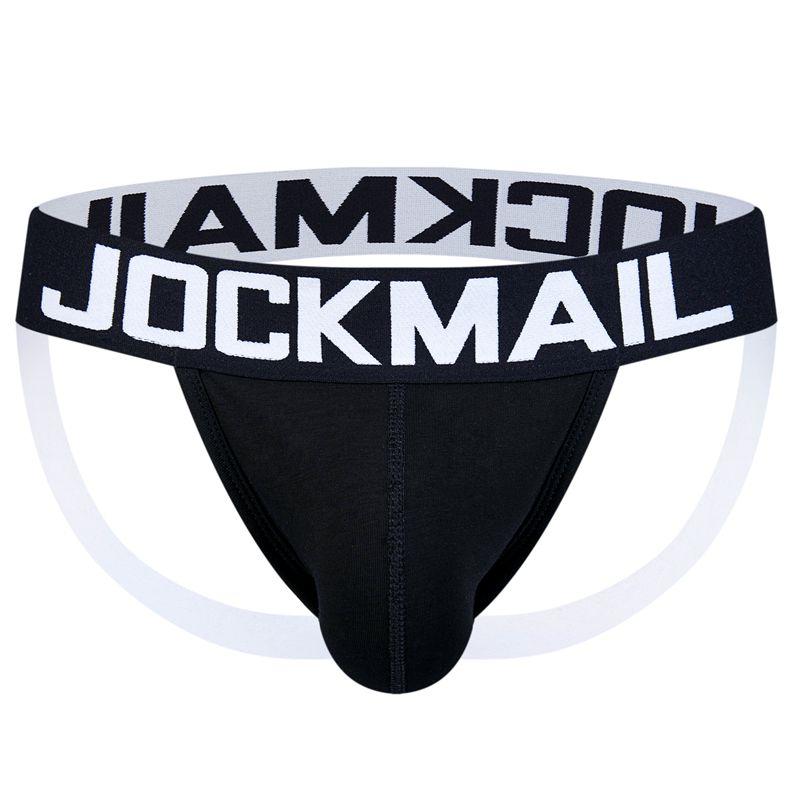 Jockstraps JOCKMAIL Sexy Pánská tanga Spodní prádlo Bavlna Prodyšné Sportovní Šortky s T-backem Obyčejná Móda Pánské Bikiny Kalhoty s G-string