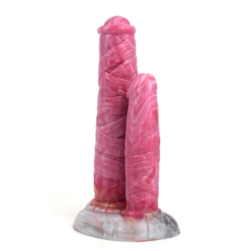 Silicone Dual-headed Dildo Anal Vaginal Masturbator Sex Toys Realistic Dick Strap On Penis Fisting