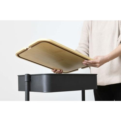 YAMAZEN Trolley Top, 44cm Wide X 33.5cm Deep X 1.2cm High (Regular Size), Natural, LBT-T(NA)