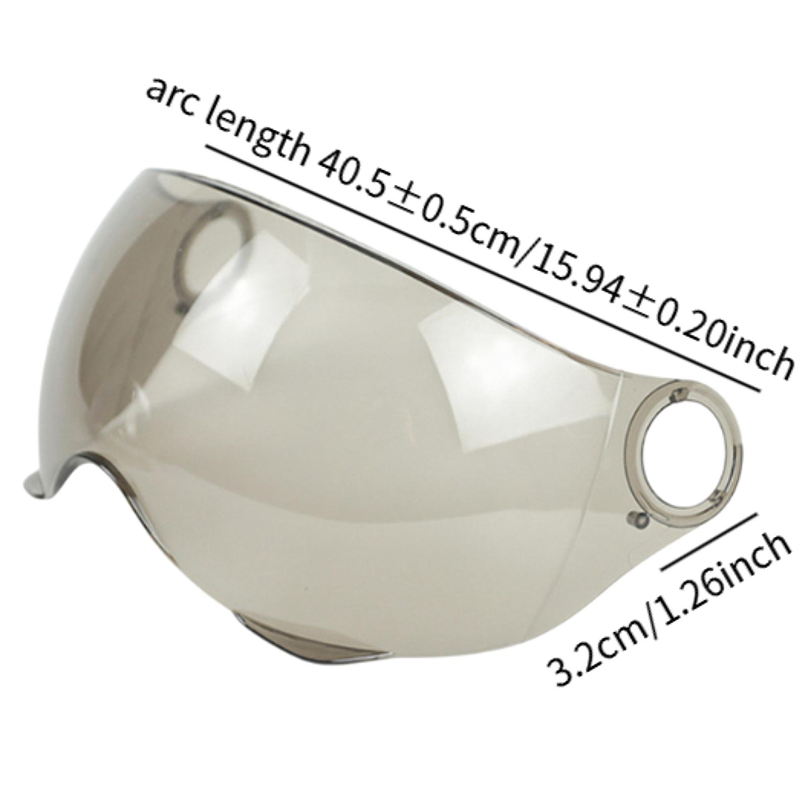 

Motorcycle Helmet Visor Lens Universal Half Helmet Windshield Anti Scratch Motorcycle Accessories Parts Replaces Sandproof темно-коричневого