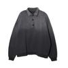 NONFLOOR Bleached Polo Sweat Milky Charcoal