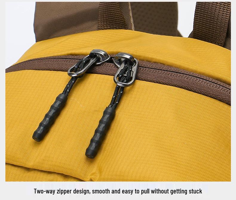 Large Capacity Camel-Style Backpack: Outdoor Travel & School with Spine Protection