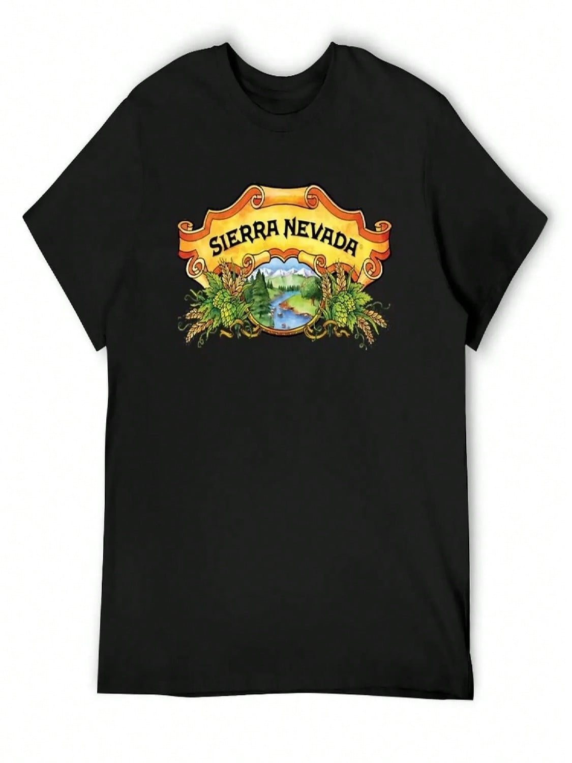 Sierra Nevada Classic T-Shirt Customizeds Football T Shirt Plain unisex s Cotton T-Shirt S разноцветный