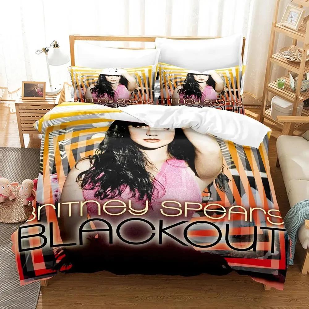  Britney Single Twin Full Queen King Size Bed Cover 3D Bedding Set for Boys Bedroom Duvet Cover Bed Set Quilt Cover Pillowca