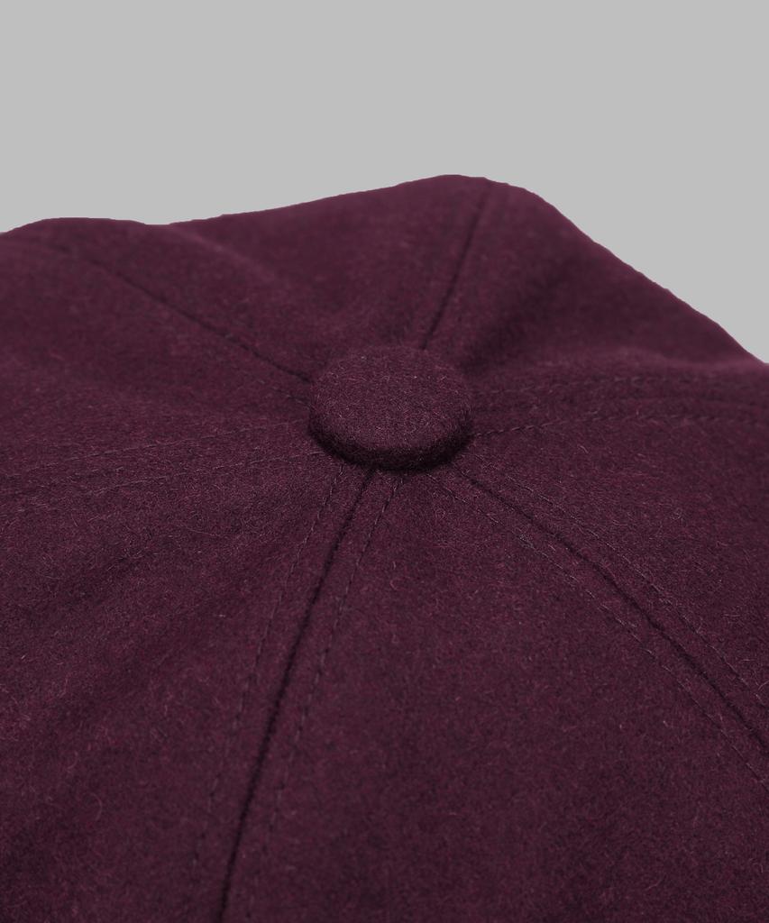 Maia Wool Baker'S Hat - Wine
