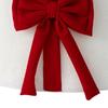Christmas Tree Collar Plush Holiday Decoration With Bow Knot Rustic Christmas Tree Base Collar For Indoor Outdoor Tabletop