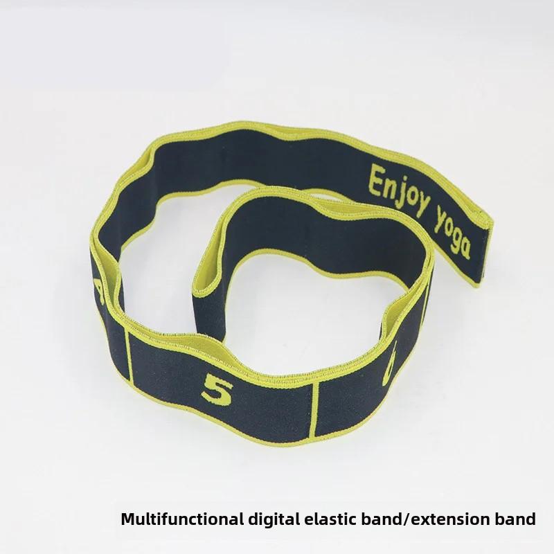 Multi Stage Yoga Stretch Band Latin Dance Stretch Band Correct Posture 8 Grid Elastic Band Digital Band Pose Band