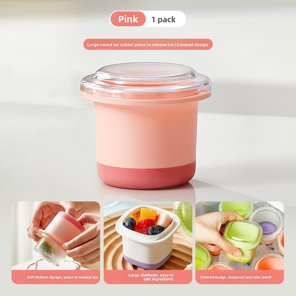 Food-grade Press-freeze Household Summer Refrigerator Ice Cube Tray
