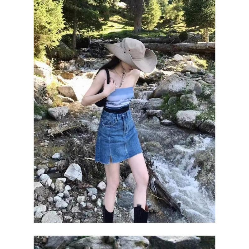 Unisex Wide Brim Sun Hat Outdoor Fishing Hiking Adjustable Bucket Hat
