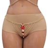 European And American Ruby Red Mixed White Bikini Body Chain Trendy Rhinestone Underwear Chain