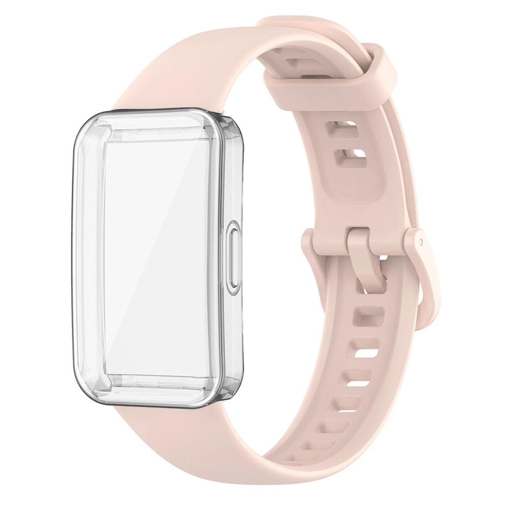 Band For Huawei Band 10 9 8 Strap Accessories Replacement Sport Bracelet Correa Huawei Band 10 9 8 Soft Case+Silicone Wristband