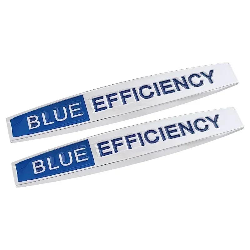 2pcs x Metal Car Front Side Fender Emblem Badge Decals Accessories For Blue Efficiency W204 C200 E200 Elegance Sticker