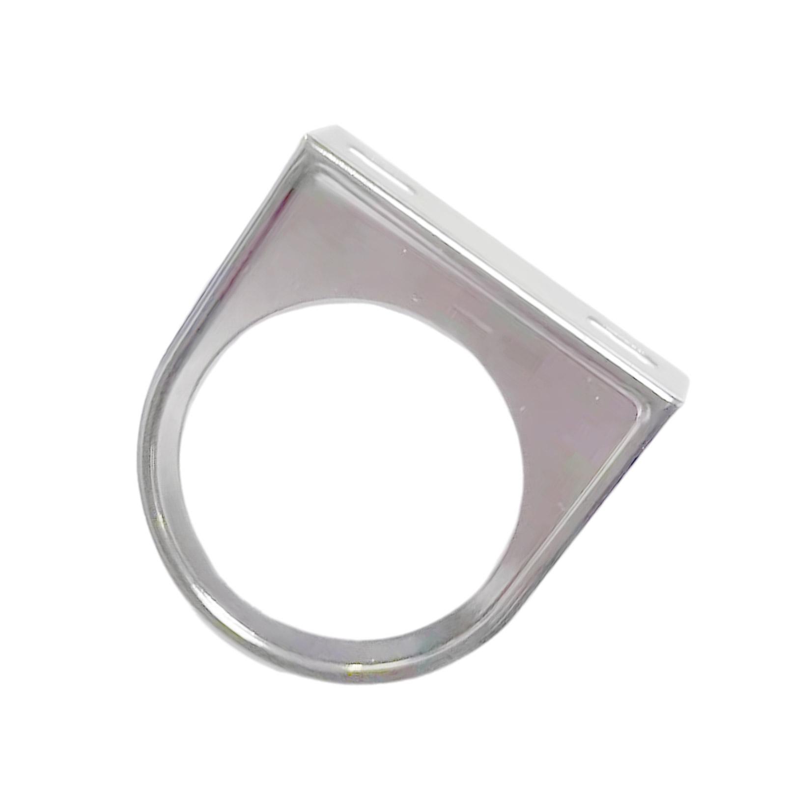 

Практичный металлический держатель стоек манометра, монтажный кронштейн для давления масла и спидометров, автомобильный аксессуар диаметром 2,1 дюйма 1 серебряный