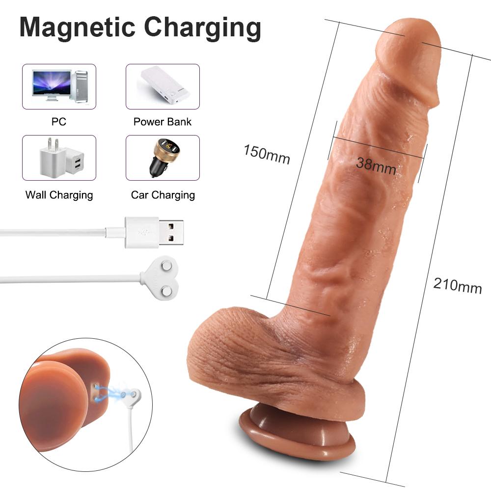 Female Remote Control Electric Dildo Telescopic Fast Insertion Dildo Vagina Masturbation Stick Sex Toys Sex Shop