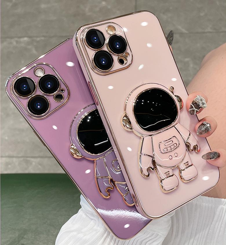 Pro Samsung Galaxy A53 A52S A52 A51 A73 A13 A72 A71 A33 A32 A12 A22 A 53 73 52S 52 13 Pouzdro Luxusní držák Astronaut Kryt na tel.