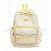 Schoolbag new high-value casual backpack cute plaid bow backpack primary school students daily class travel schoolbag