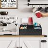Multipurpose Coffee Organizers with Engraved Designs Portable Accessory for Creating Clean Coffee Bar Environment