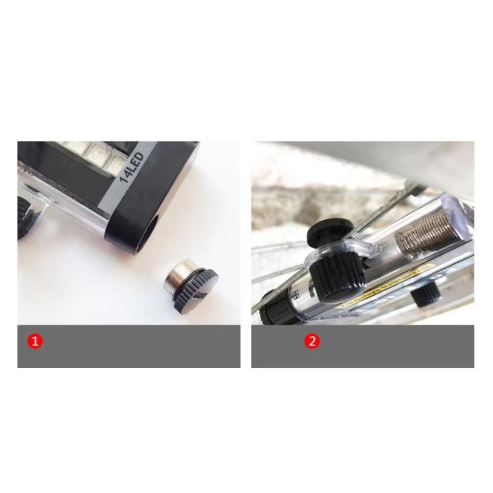 Bicycle Spoke Light 14led 2 Mode Multi Pattern Wind And Fire Wheel Double-Sided Induction True Color 30 Pattern Steel Wire Light