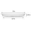 Saucer 5 Pack Tray,Plastic Saucers Drip Trays,Excellent for indoor e outdoor Flower Pots