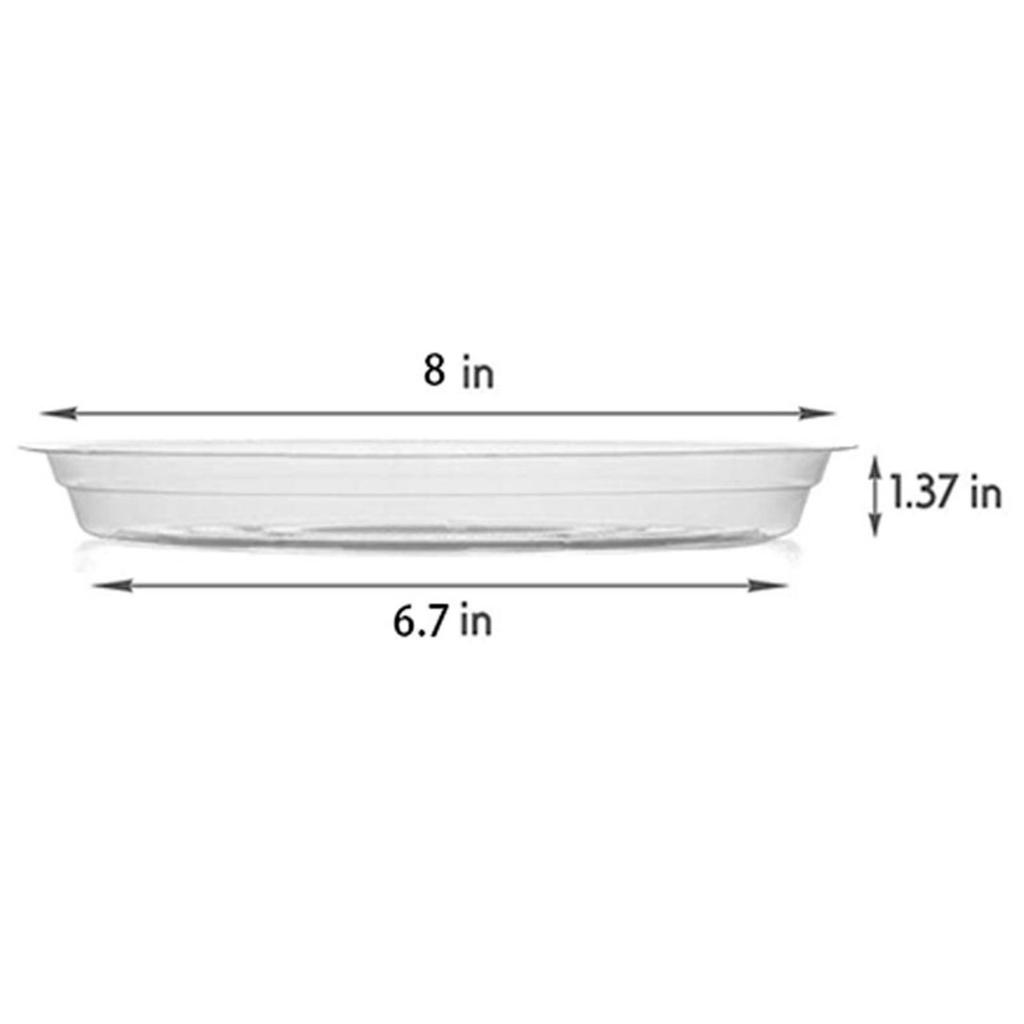Saucer 5 Pack Tray,Plastic Saucers Drip Trays,Excellent for indoor e outdoor Flower Pots