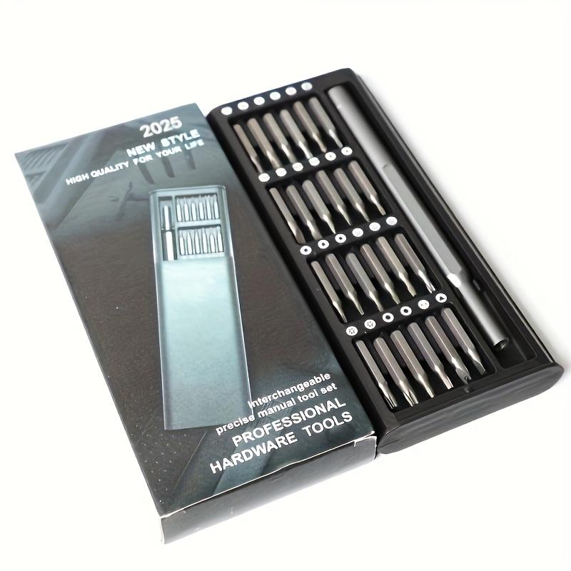 

Набор прецизионных отверток 24-в-1, многофункциональный, нержавеющая сталь, полная разборка инструментальных бит для мобильных телефонов и планшетов с компактным футляром для переноски чёрный