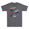 One Gun Two Gun Red Gun Blue Gun Funny Men's T-Shirt Novelty Gift For Gun Lover