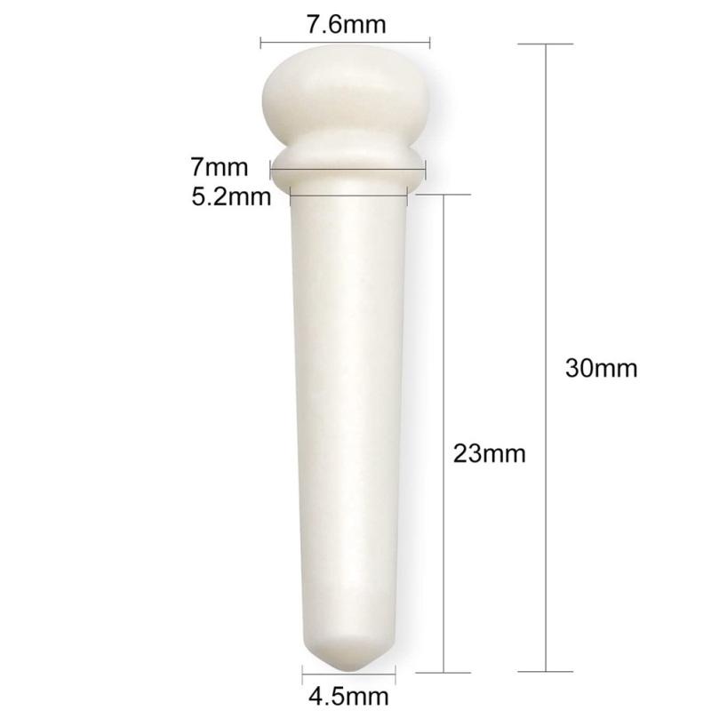 6 peças Osso Natural de Boi Pestana + Rastilho + Pino de Ponte + Extrator de Pinos para Substituição de Violão Folk