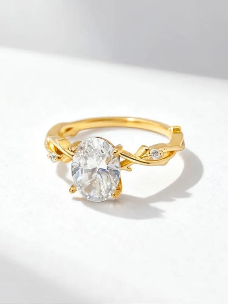 925 Sterling Silver Fashionable Elegant Vines Zircon Ring for Women Anniversary Wedding Luxury High Quality Fine Jewelry