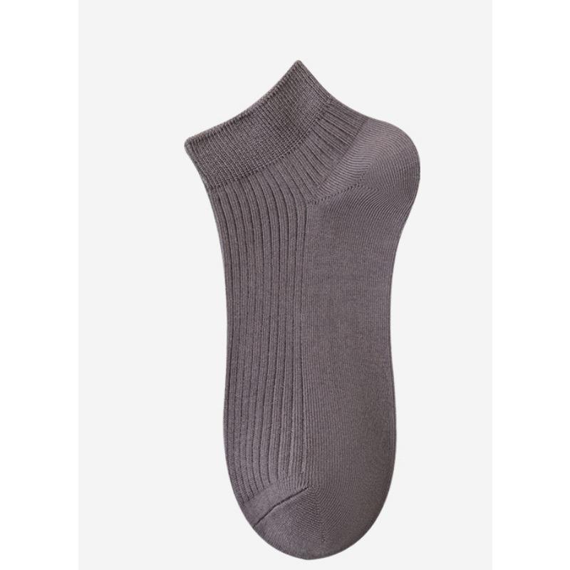 Men's Spring and Summer Short Socks, Vertical Cotton Socks, Combed Cotton Antibacterial Men's Short Socks