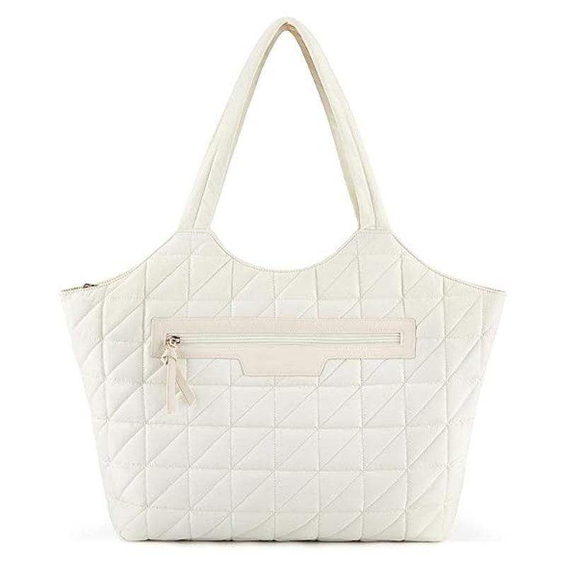 

Women s Large Capacity Commuter Tote Bag with Handles 14.6*4.3*11.4 белый