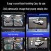 360° Panoramic Dash Cam with HD Night Vision, 3D Navigation, Large Android Screen, All-in-One 1080P System