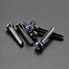6 Pcs Acoustic Guitar Bridge Pins with Abalone Dot Guitar Replacement Part Various Style Bridge Pins Use for Folk Guitar