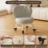 Children's Rotating Stool with Backrest and Silent Wheels