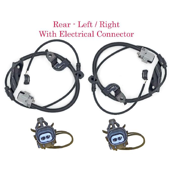 2x ABS Speed Sensor Wire Harness & Connectors Rear L/R  Fits ES350  Avalon Camry