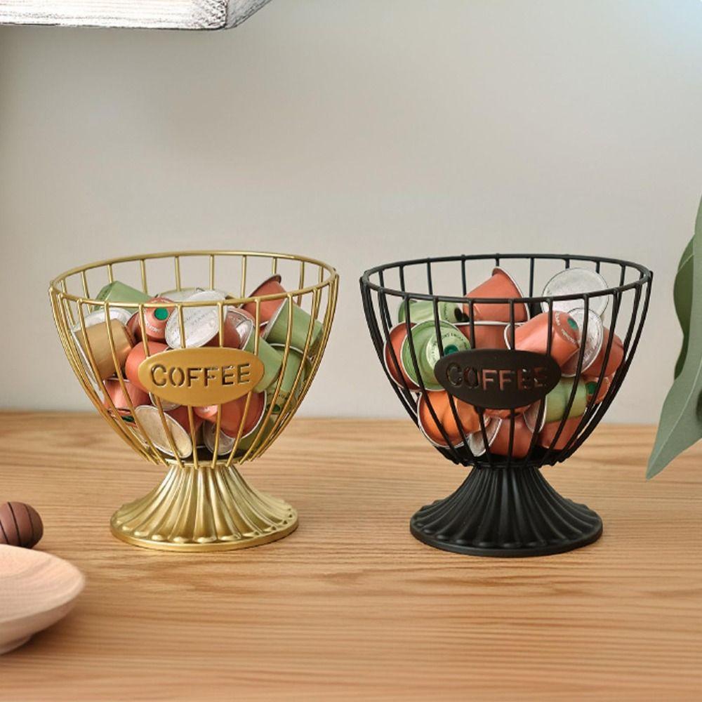 Kaffeepadhalter mit großer Kapazität für Küche, Büro, Barzubehör, Dekoration für Kaffeeliebhaber