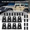 8ks Černý kryt pantů dveří auta pro Jeep Wrangler JK Unlimited 4 Dveře 2007 2018