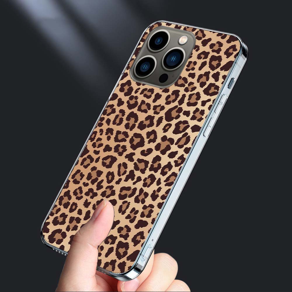 Leopard Print Pink Phone Case For Iphone 16E 15 Pro 14 Plus 17E 16 17 Pro Max Air 11 12 13 Mini Shockproof Capa Cute Cover TP