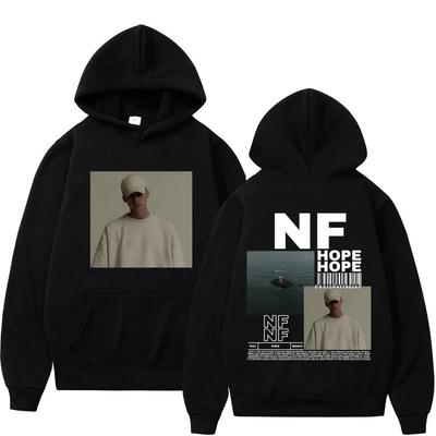 Moletom com Capuz Estampa Dupla Face do Álbum Hope do Rapper NF