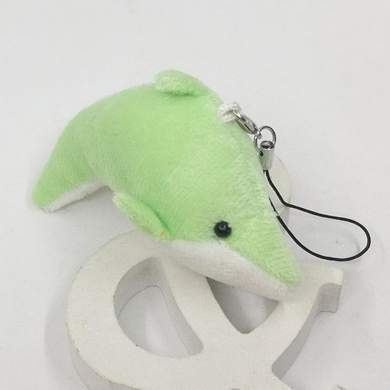 

Cute Cartoon Dolphins Plush Doll Keychain Stuffed Animal Dolls Keyring For Women Bags Pendant Party Wedding Gifts