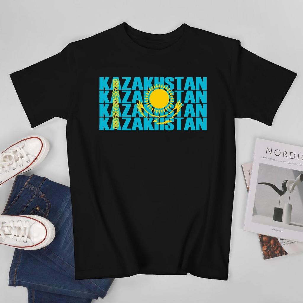 Unisex Unisex Kazakhstan Kazakh Flag Tshirt Tees T Shirts WoUnisex Boys 100 Cotton TShirt