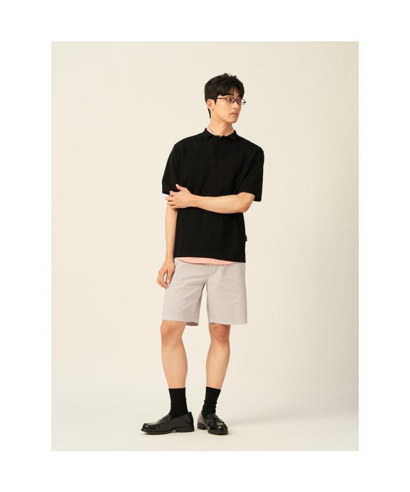 Binpolmen Gentle Tech Collar Neck Knit - Black